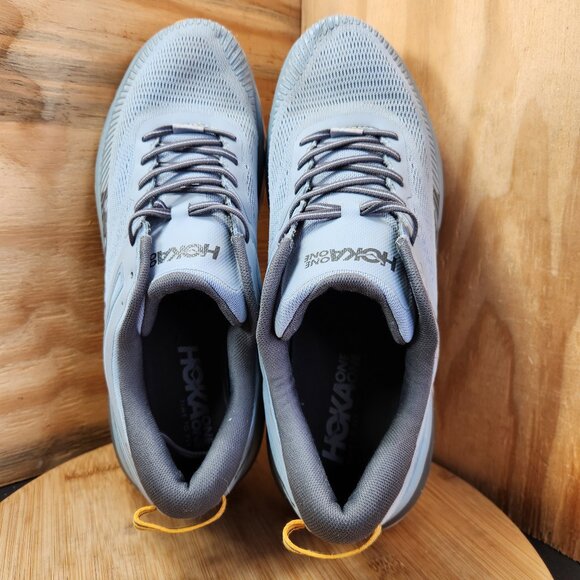 Hoka Bondi 7 Mens Gray Running Shoes Sneakers Size 14 - Picture 6 of 9
